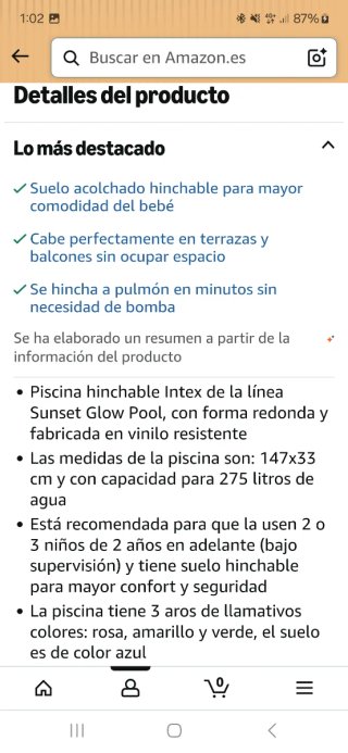 Piscina Hinchable Intex +inflador eléctrico Crivit