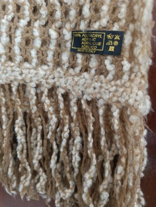 Pashmina Beige Made in Italy