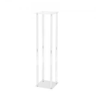 10PCS Supporto Fiori Matrimonio Alto 60 cm, Con Laminato Acrilico, Colonne Vaso Acrilico Geometrico, Supporti Esposizione Fiori Eventi T-Stage, Ricezione, Decorazione