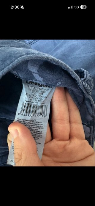 Bermuda Desigual Azul