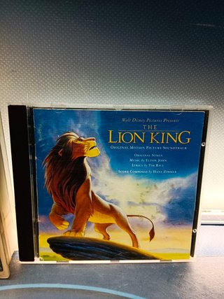 banda sonora CD + VHS El rey Leon, disney , The lion King
