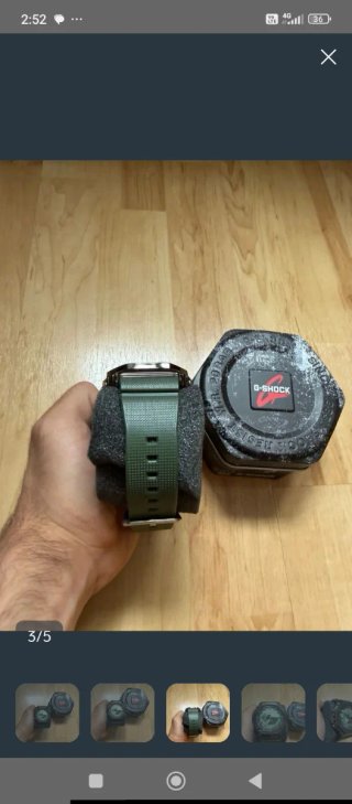 Reloj Casio G-Shock Verde y Plateado
