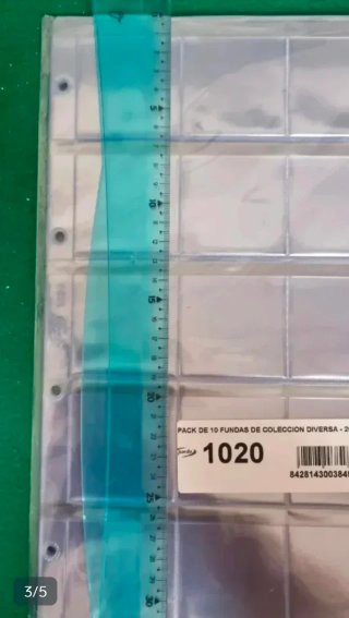 Pack 10 hojas refa 1020 para monedas encartonadas