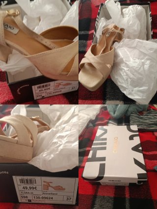 Sandalias Chika10 Talla 37 Beige