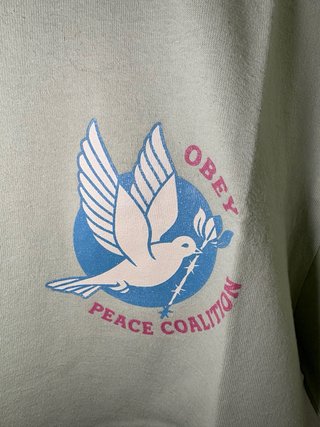 T-Shirt Obey M come nuova color menta