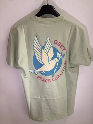 T-Shirt Obey M come nuova color menta