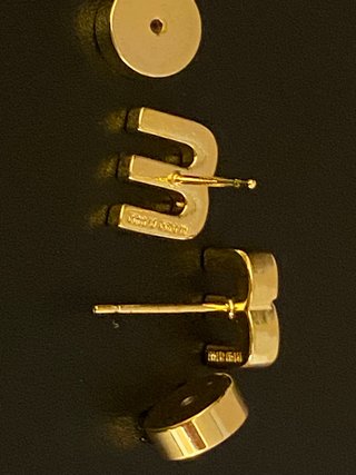 Orecchini Miu Miu Logo Oro