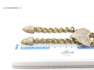 collar oro 14k con piedra con circonita 41cm