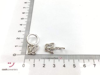 argollas plata 925mm con piedra con circonita