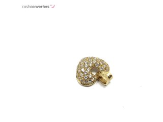medalla oro 18k con piedra con circonita