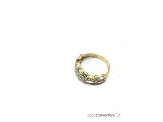 sortija oro 18k con piedra con circonita