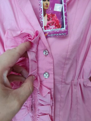 Blusa rosa volante Hopanni Talla S (tara)