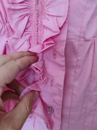 Blusa rosa volante Hopanni Talla S (tara)