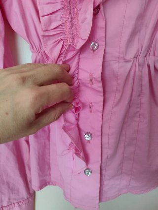 Blusa rosa volante Hopanni Talla S (tara)
