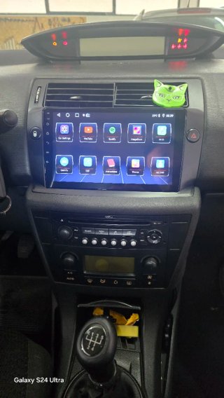 Rádio Citroën C4 Android 14 + GPS + Carplay.