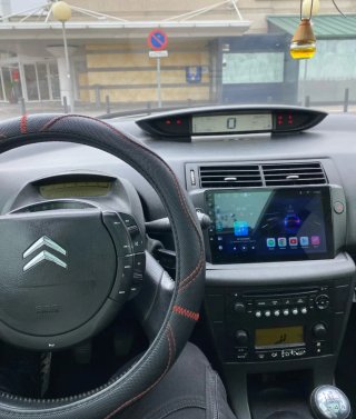 Rádio Citroën C4 Android 14 + GPS + Carplay.