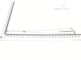 collar plata 925mm con piedra con circonita, 22cm