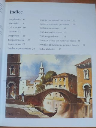 Libro como pintar "EDIFICIOS A LA ACUARELA"