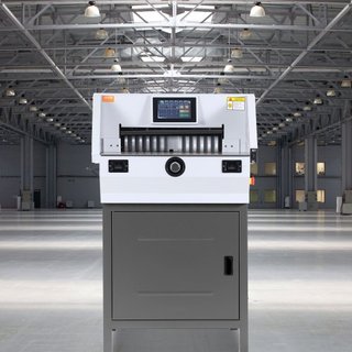 Cortadora de Papel Eléctrica 482.6 mm de Ancho de Corte 80 mm de Grosor 177.8 mm Pantalla Táctil