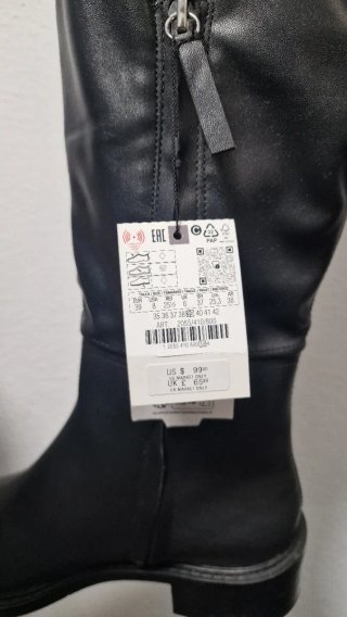 Botas altas Zara negras nuevas