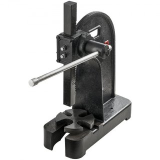 Prensa Arbor, Prensa Arbor Manual de 3 Toneladas, Altura Máxima de 310 mm, Prensa Arbor Manual de Hierro Fundido de Alta Resistencia para Escritorio, Prensa Manual de Precisión para Estampado, Dob...