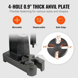 Prensa Arbor, Prensa Arbor de 3 Toneladas Tipo de Trinquete, Prensa Arbor de Palanca de Trinquete con Rueda de Mano, Altura Máxima de 12.2", Prensa de Perforación Manual de Hierro Fundido de Escri...