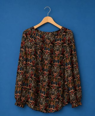 Blusa flores talla S