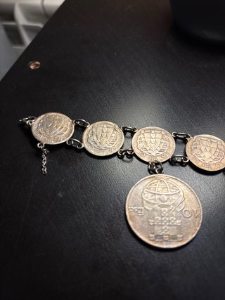 Pulsera 8 Monedas Escudos Portugueses