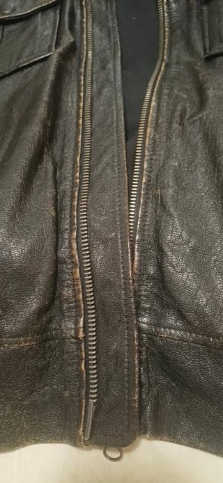 Giubbotto Pelle Armani Jeans Marrone