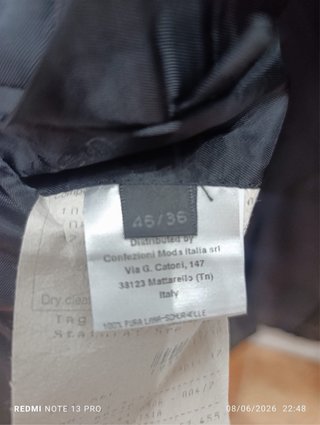 Traje Calvin Klein Negro Talla M