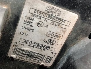 Faro izq 6c1113w029 ford transit caja ft 260 95118