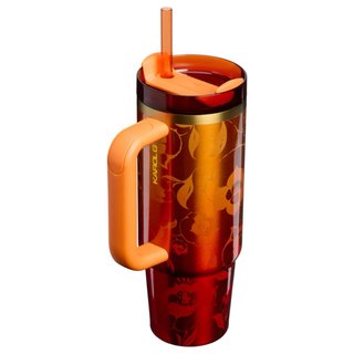Termo Stanley Floral Naranja/Rojo
