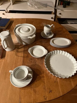 Pieza de porcelana con sello desde 1 € la unidad