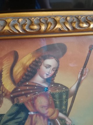 Cuadro Pintura Arcángel San Rafael