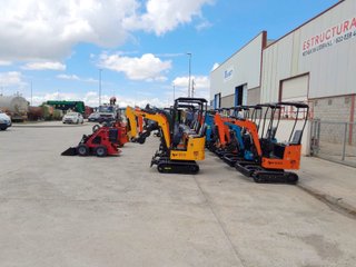Mini excavadoras y cargadoras 1-2 tn