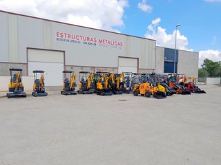 Mini excavadoras y cargadoras 1-2 tn