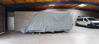 Funda caravana 6m integral gris