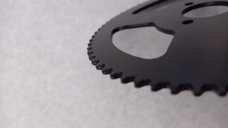 Plato de cadena negro para bicicleta