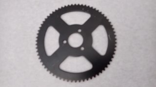Plato de cadena negro para bicicleta