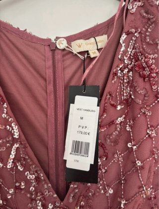 Vestido rosa largo sin estrenar
