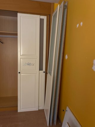 Armario vestidor Ikea puertas cristal