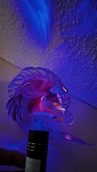 Escultura cristal Murano pez vela Licio Zanetti