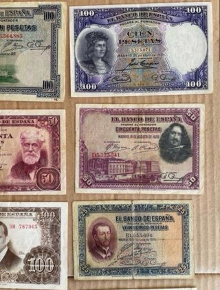 11 Billetes Antiguos Españoles El Banco de España