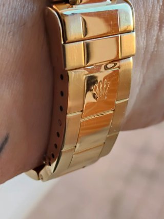 Rolex submariner vintage de oro macizo esfera azul