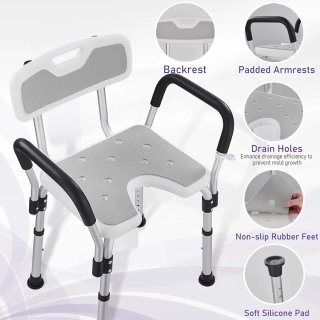 Silla Ducha Mayores Ajustable U