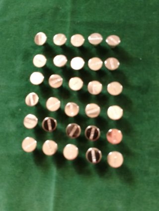 30 Bottoni per jeans color argento