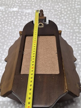 Mensula de madera con espejo