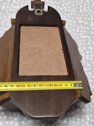 Mensula de madera con espejo