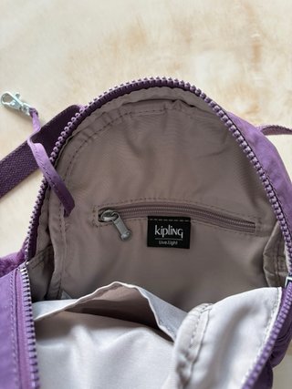 Zaino Kipling viola con scimmietta