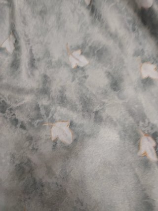 Cortina Grande Raso Gris y Blanco